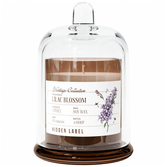 Glass Cloche Natural Soy Aromatherapy Candle