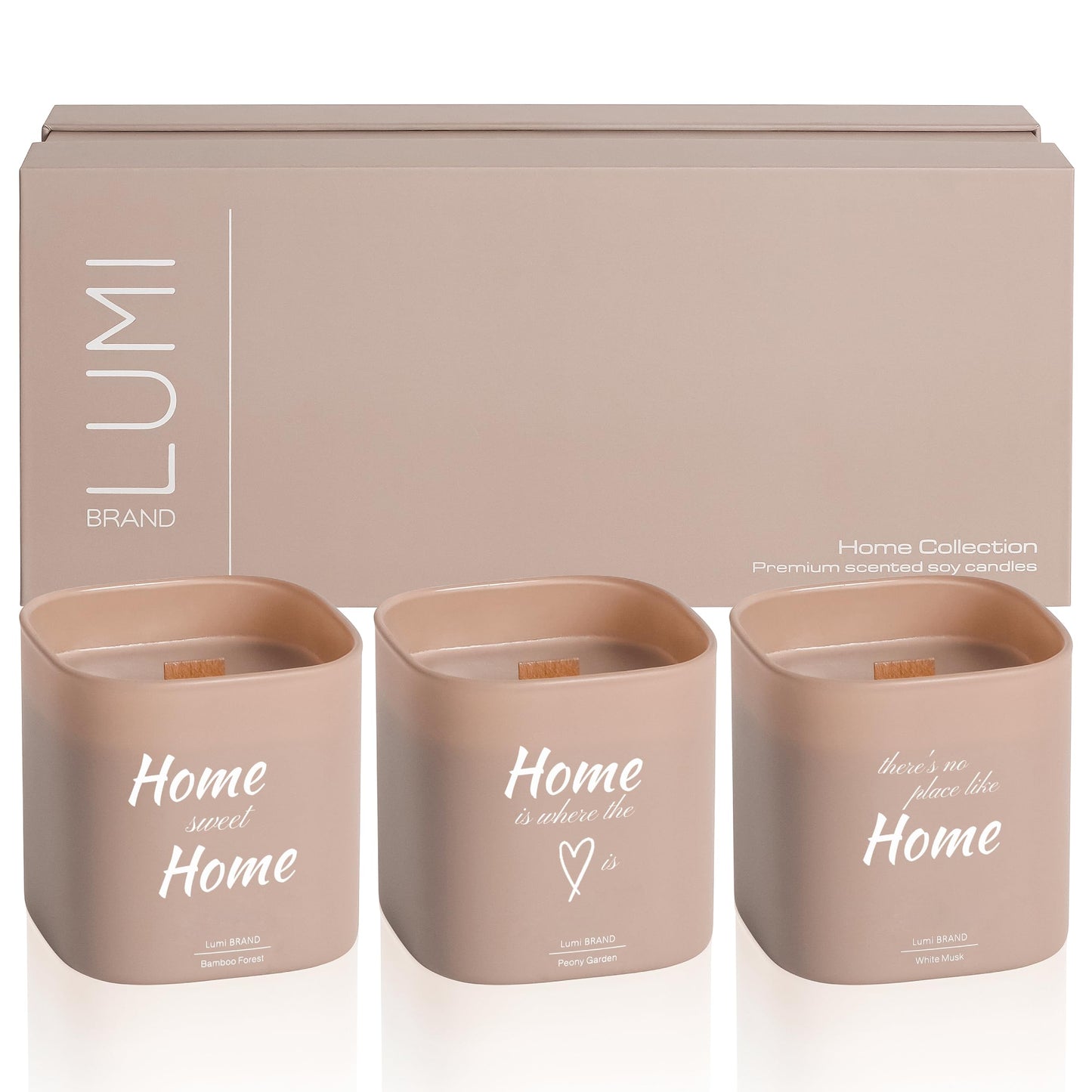 Scented Soy Candles Gift Set | Nature's Bloom Collection | 3 Scented Candles