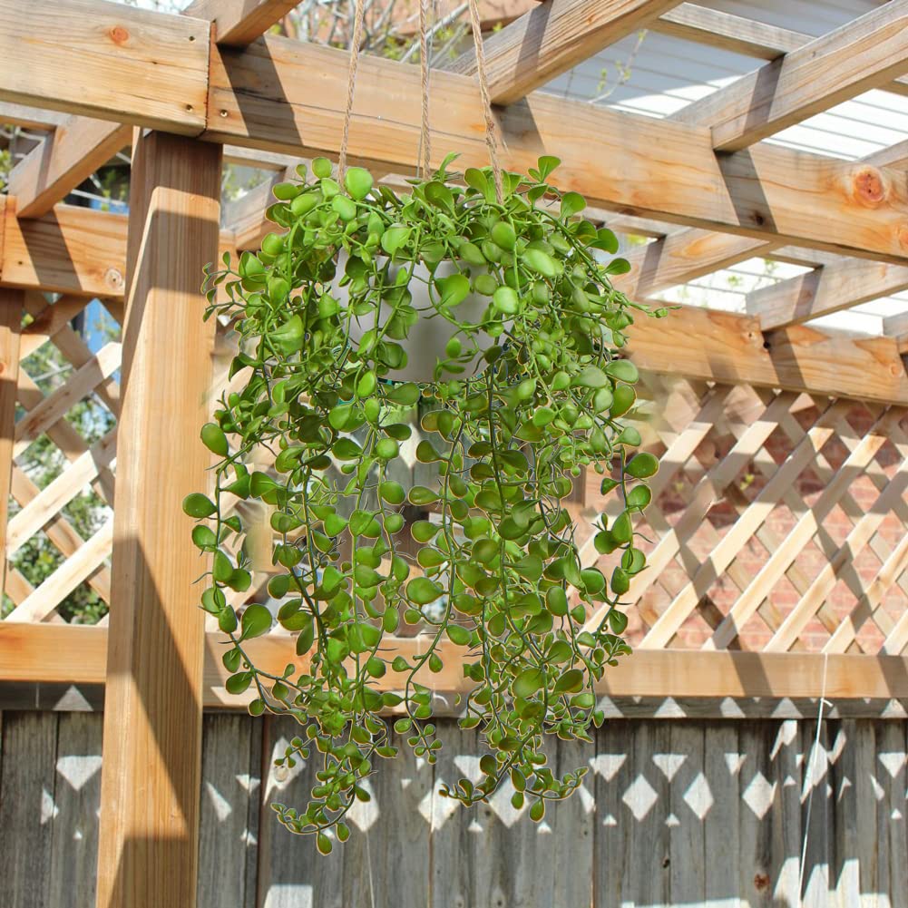 Artificial String of Pearls Hanging Plant