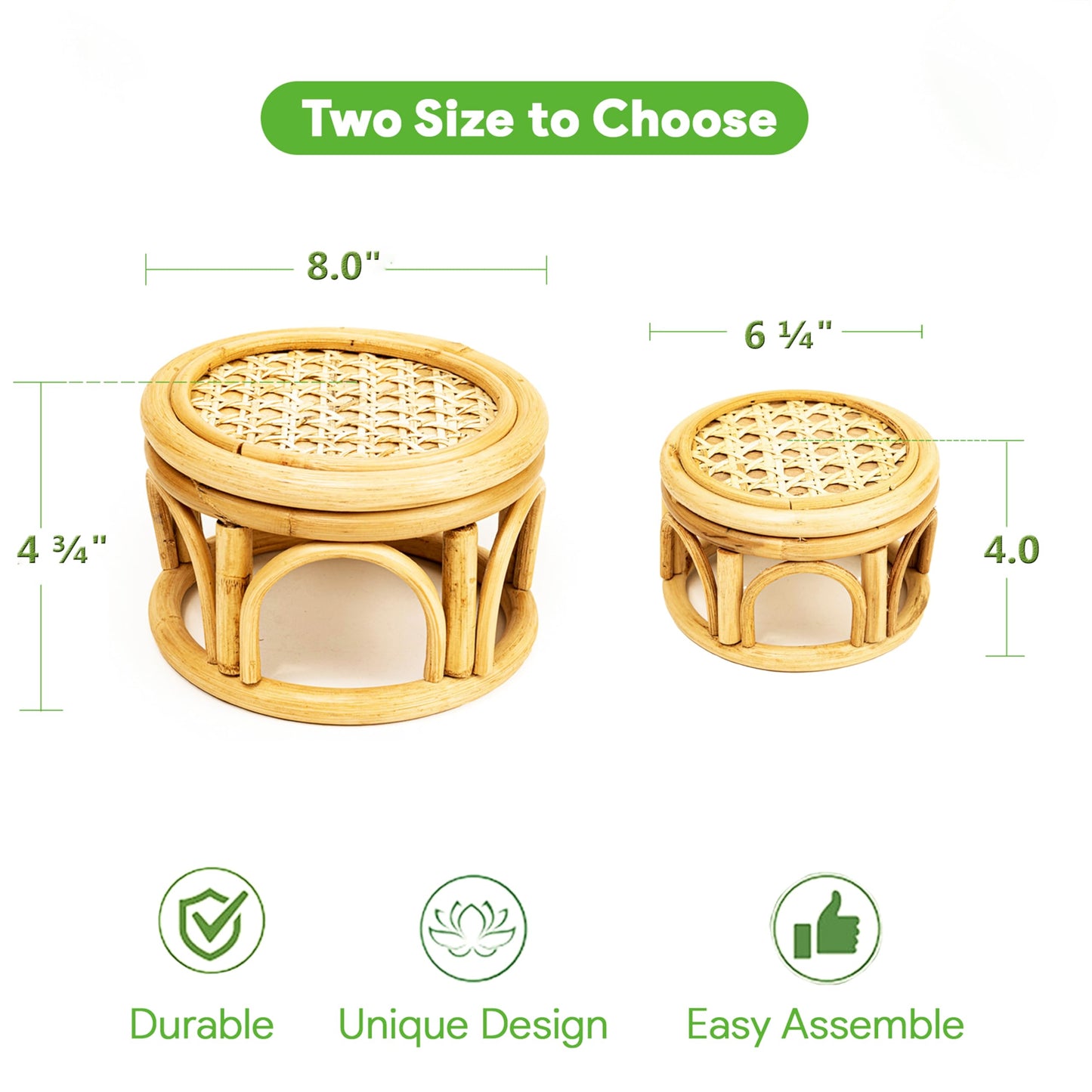 Rattan Wicker Risers S/M