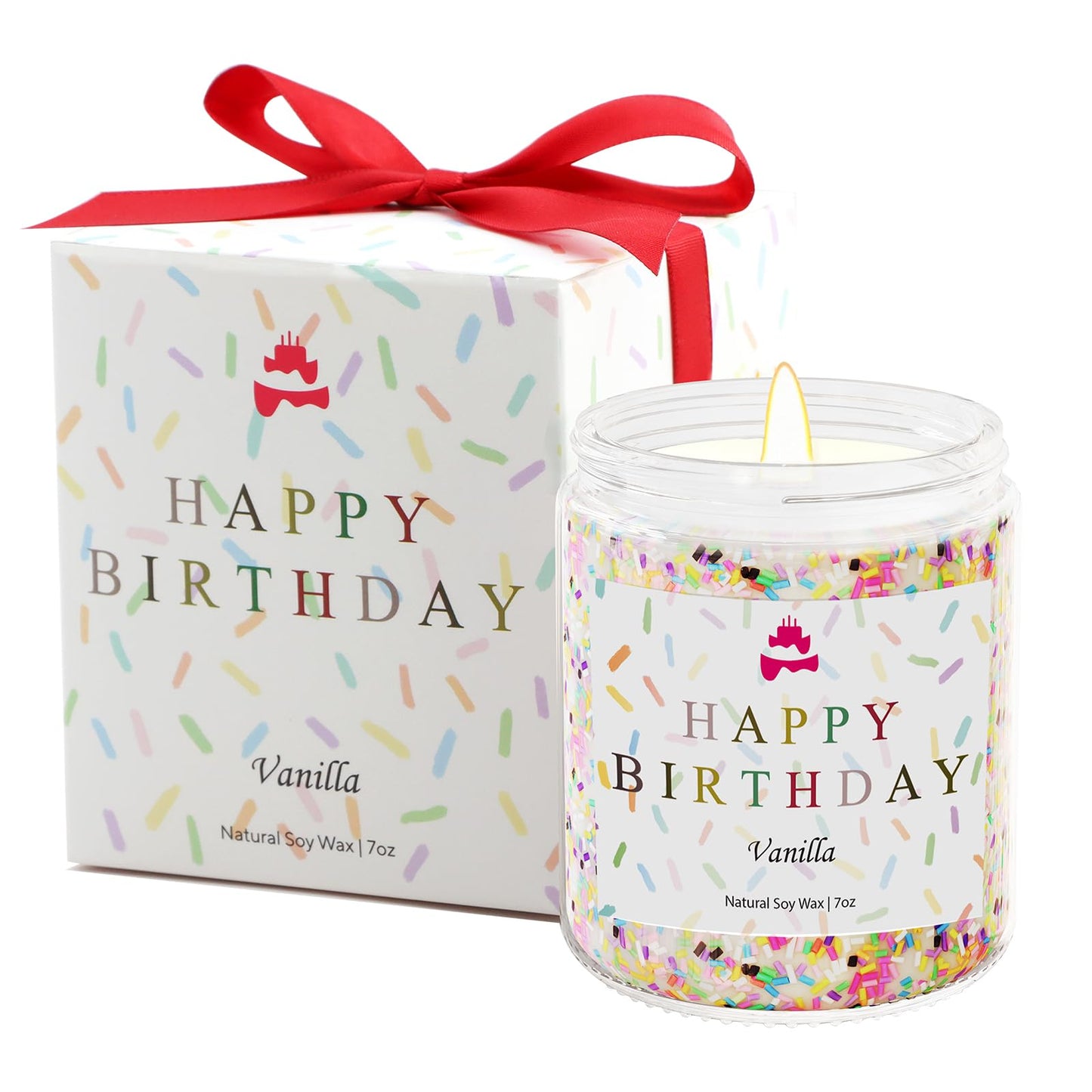 Happy Birthday Candle | Natural Soy Wax Vanilla Scented Candles