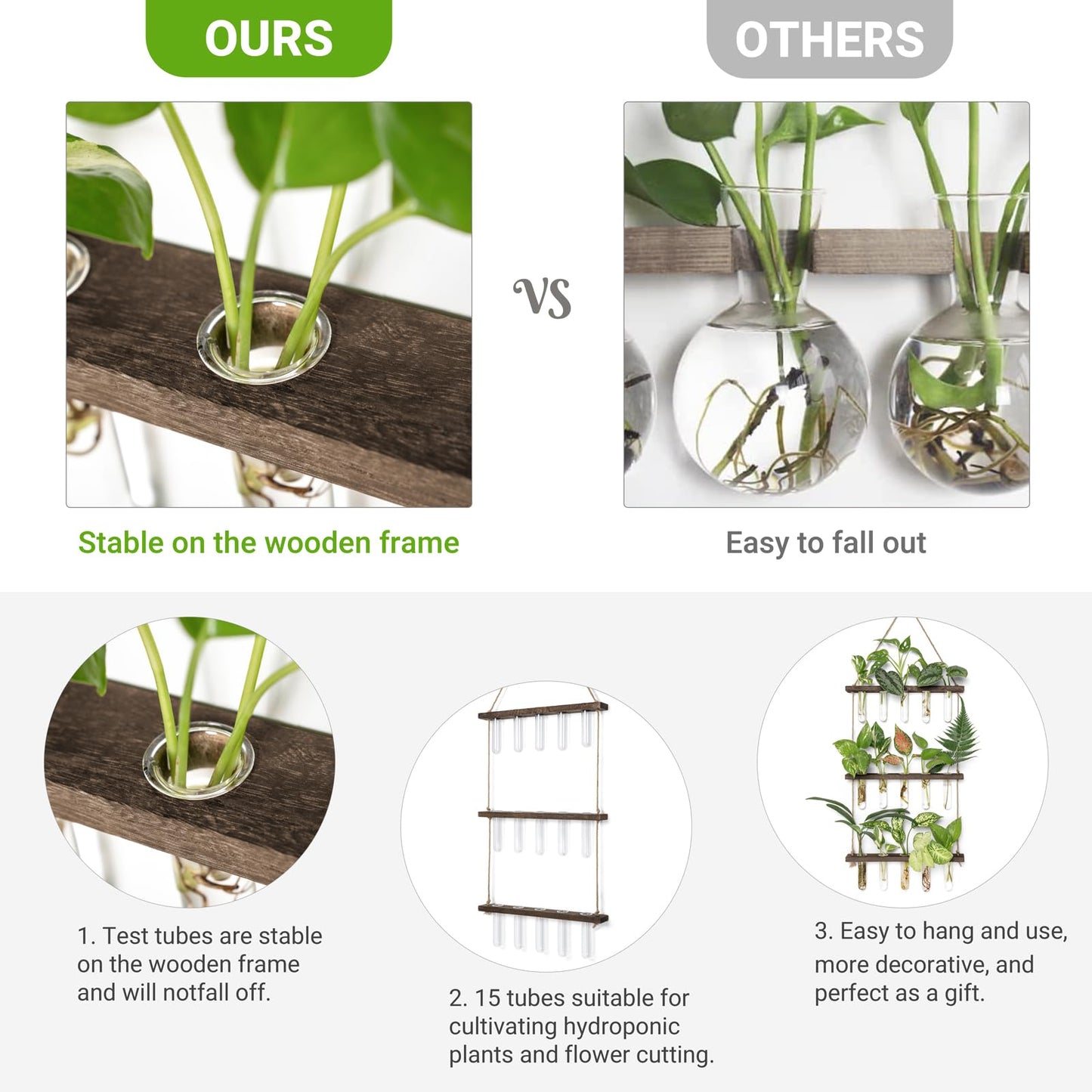 Wall Hanging Plant Propagation Station