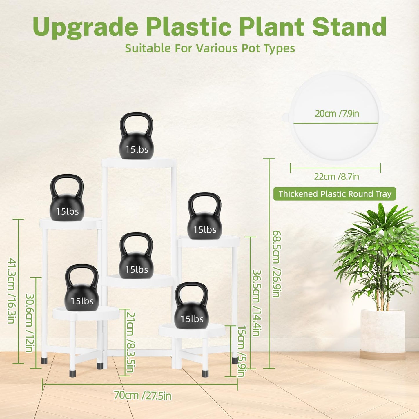 5 Tier Folding Plant Stand