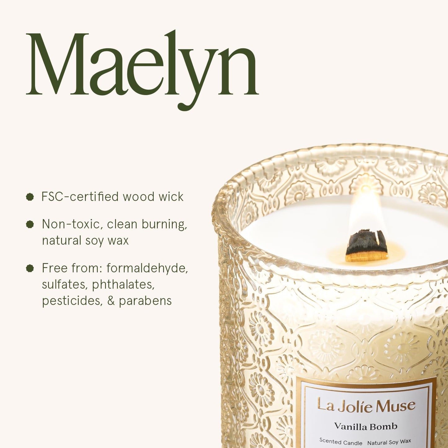 LA JOLIE MUSE Glass Jar Candle