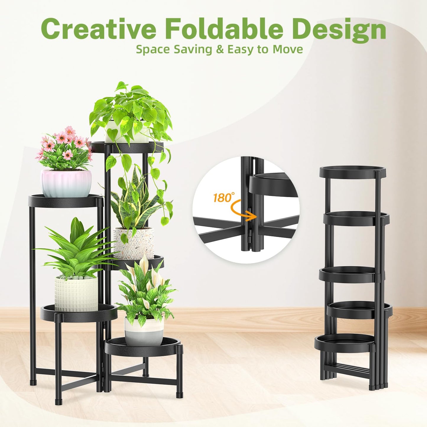 5 Tier Folding Plant Stand