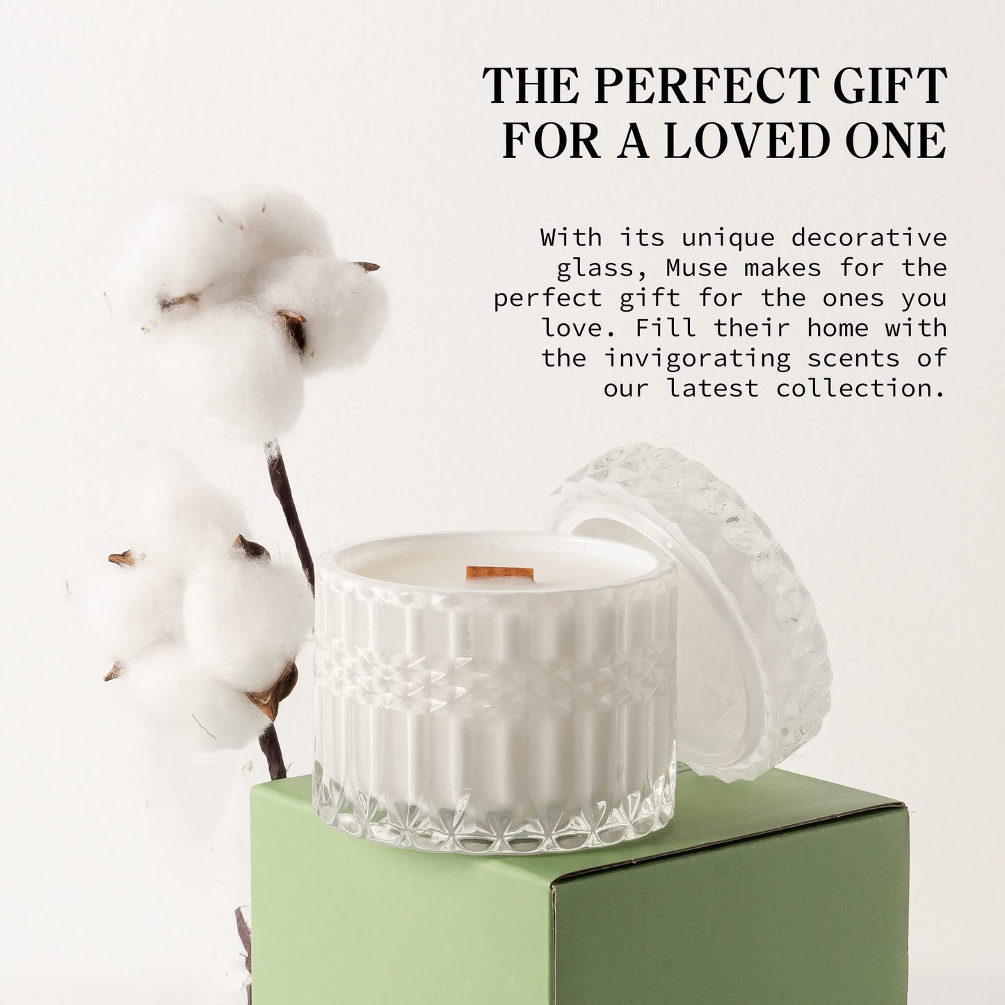 Hidden Label Wood Wick Decorative Candles