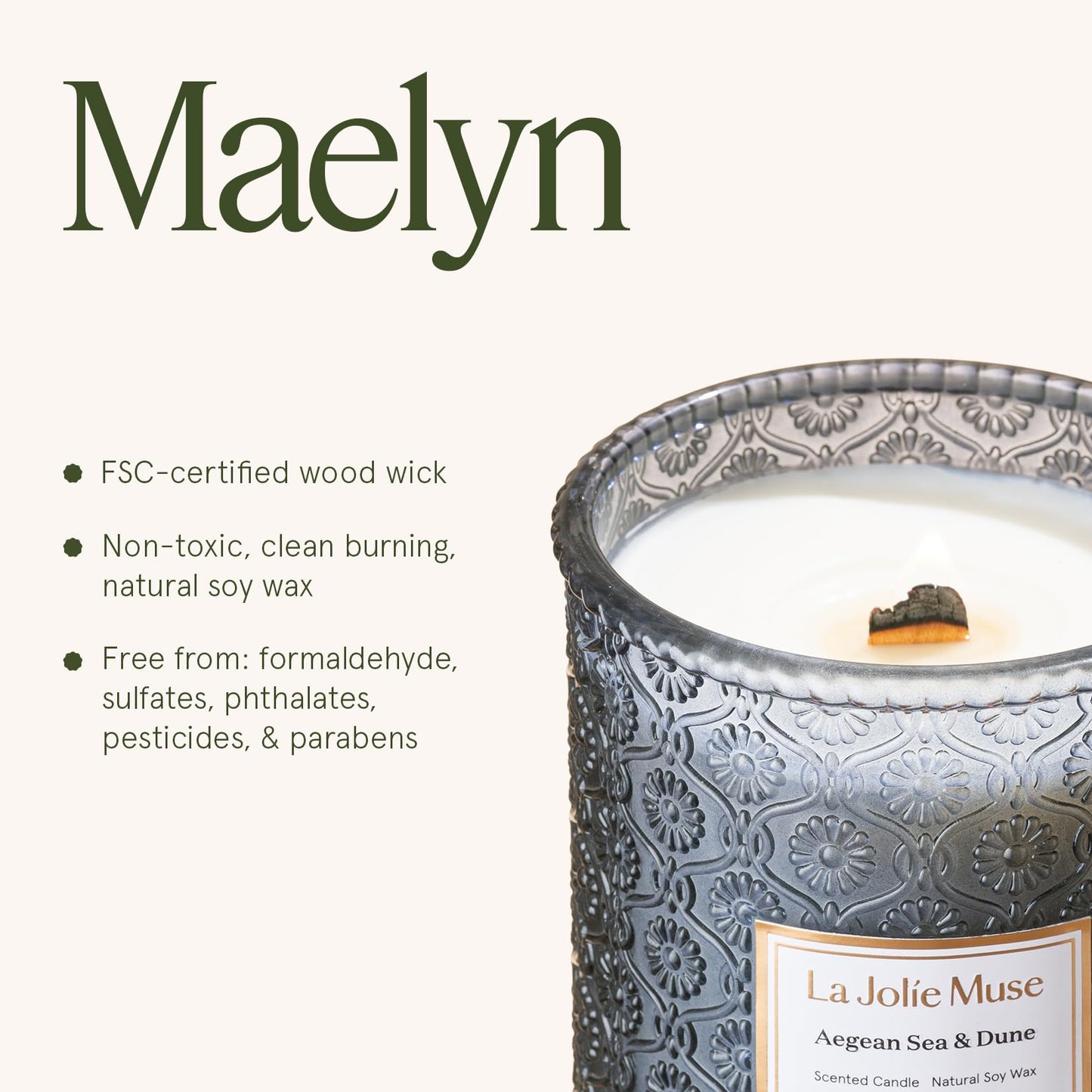 LA JOLIE MUSE Glass Jar Candle