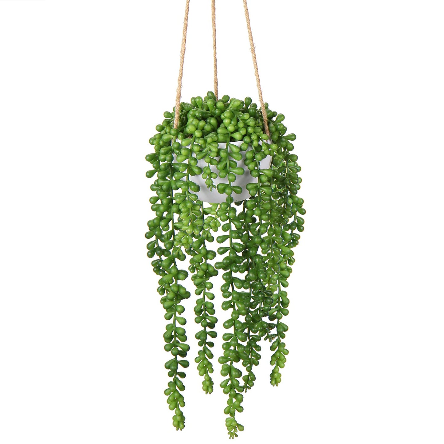 Artificial String of Pearls Hanging Plant