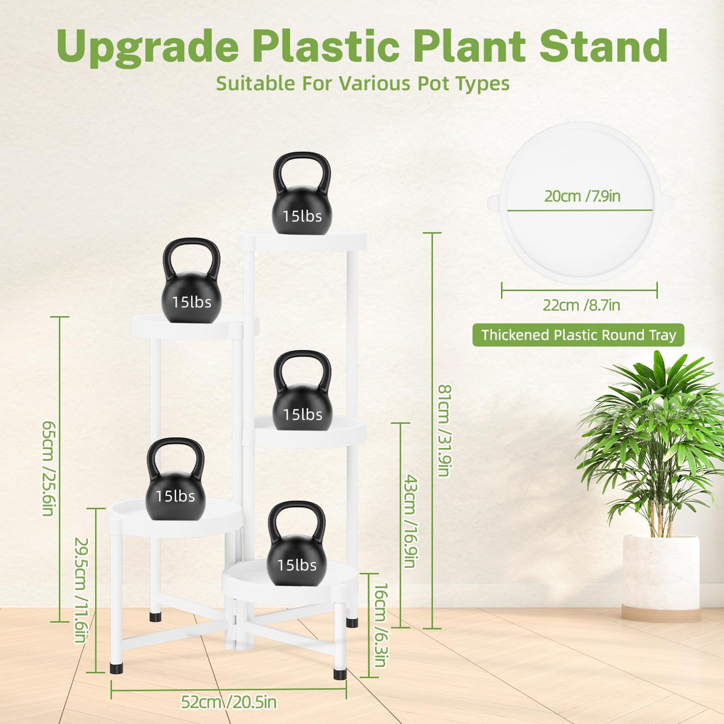 5 Tier Folding Plant Stand