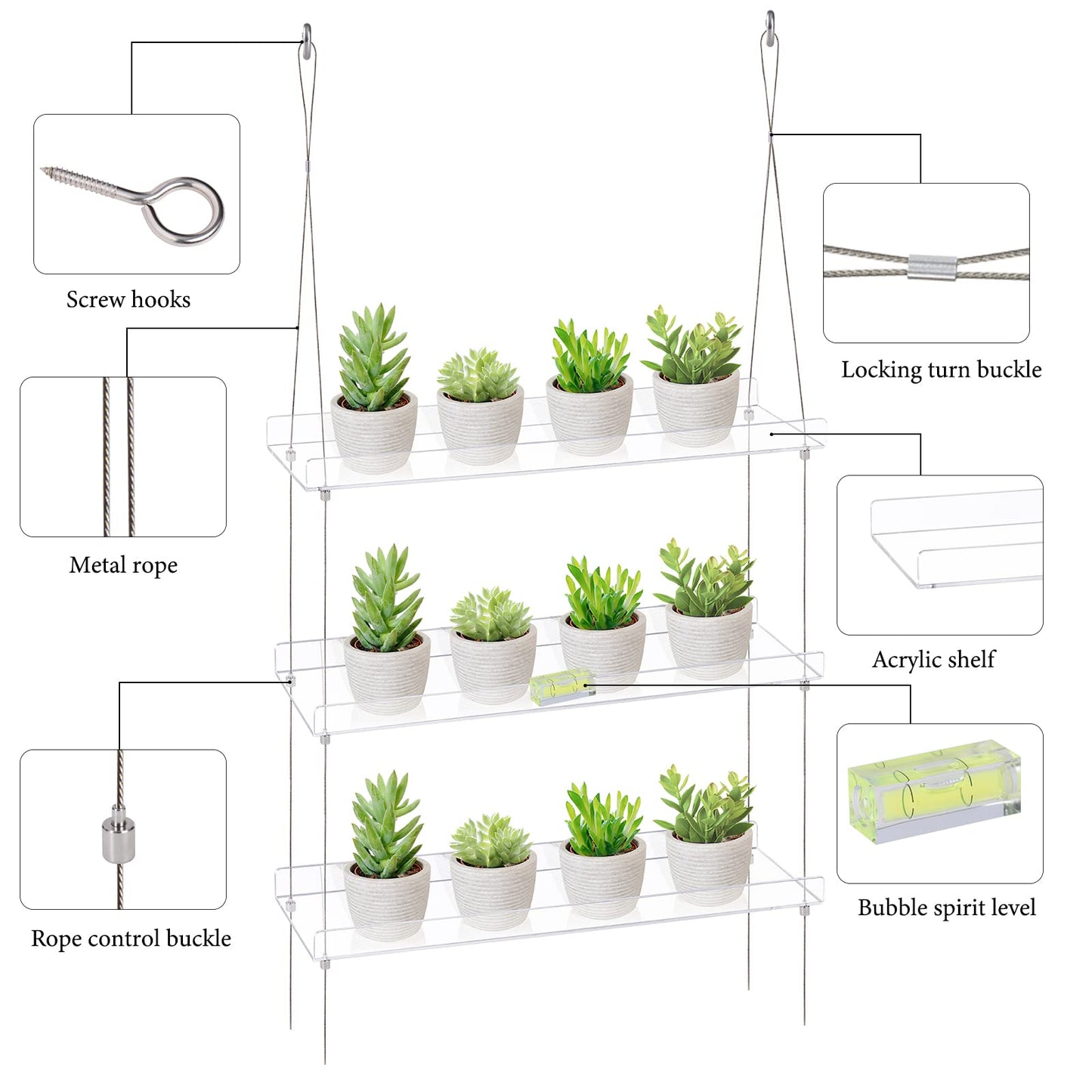 Acrylic Window Shelves