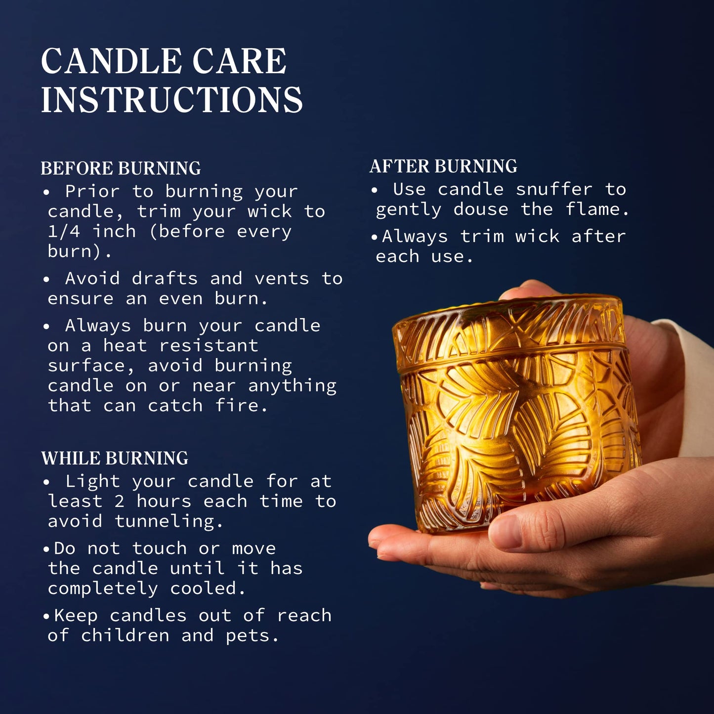 Hidden Label Wood Wick Decorative Candles
