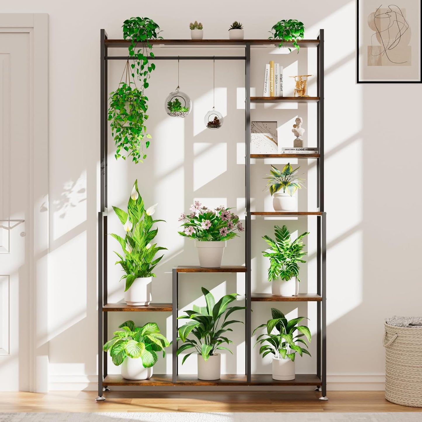 8-Tier Plant Stand with Grow Lights