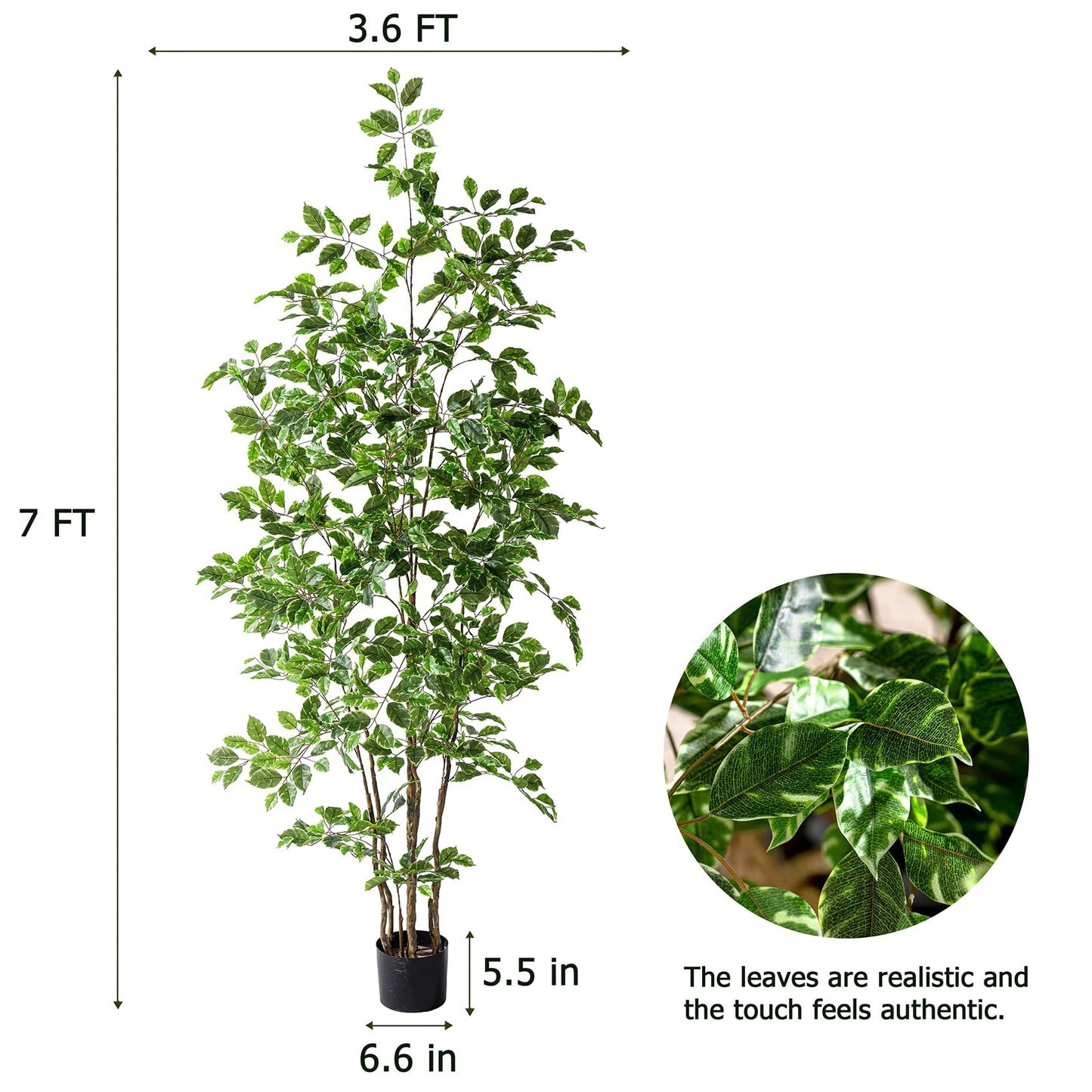 Artificial Ficus Tree & Planter