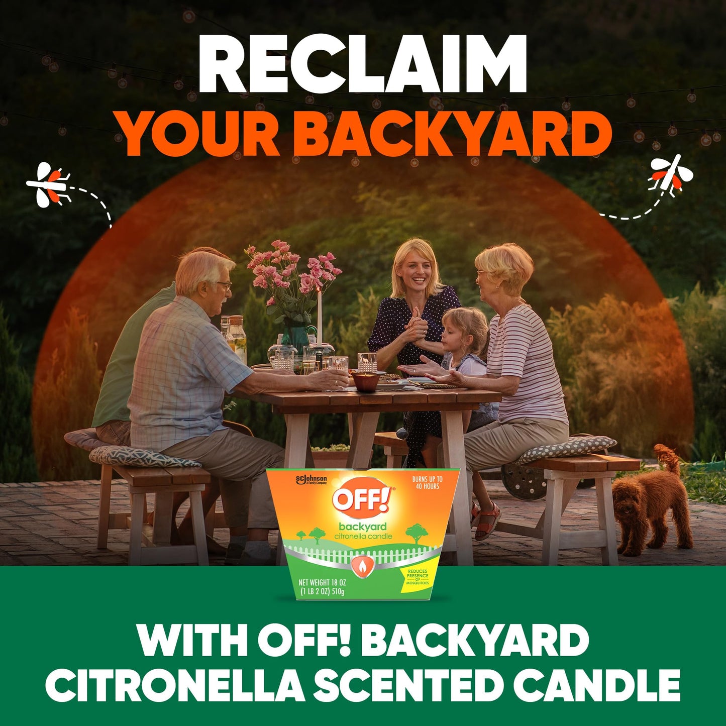 OFF! Backyard Citronella Scented Candle
