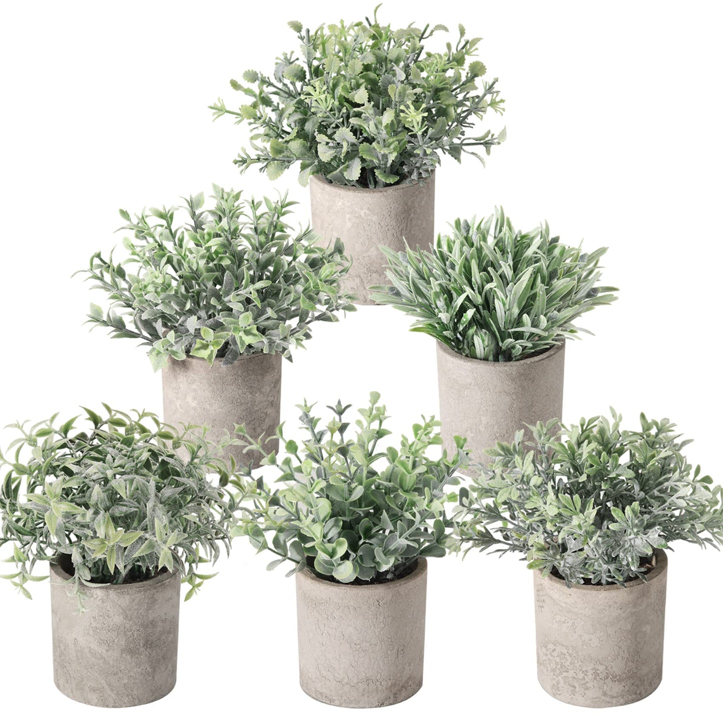 Mini Potted Artificial Plants - 3 pack