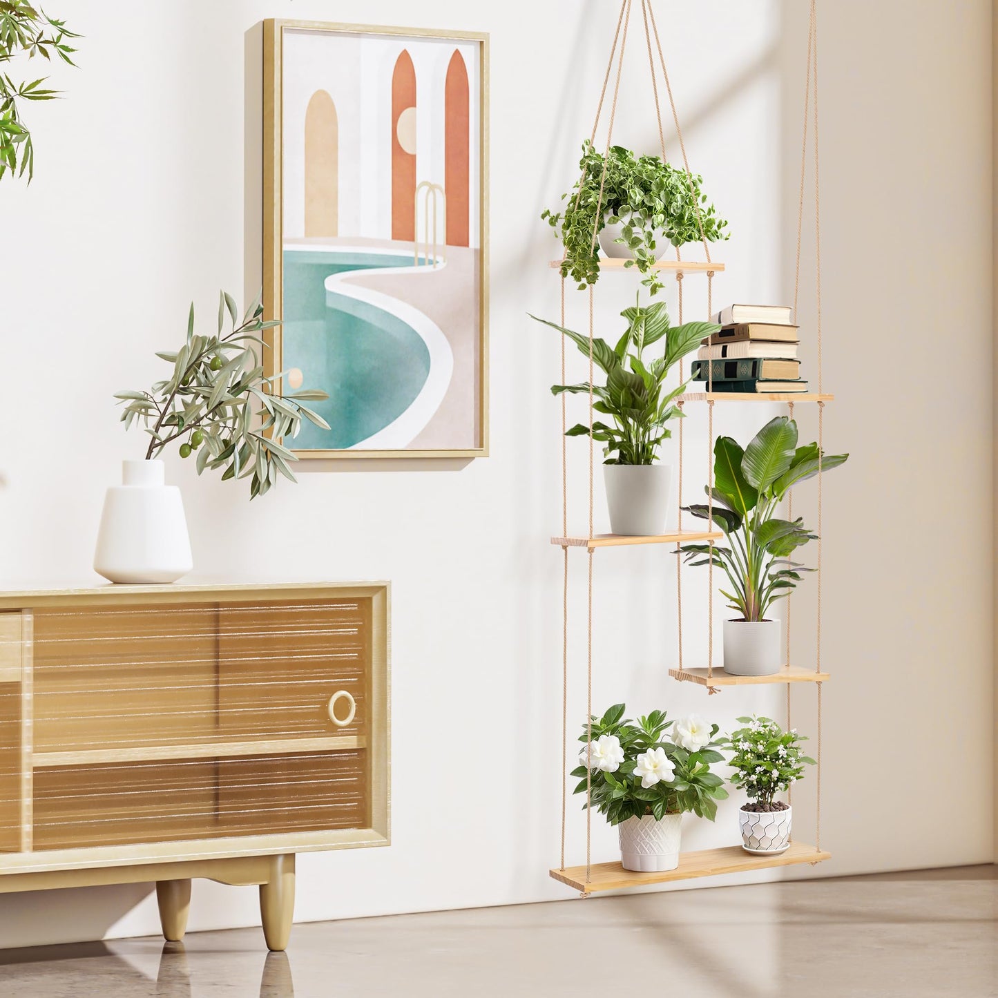 Hanging Plant Shelf