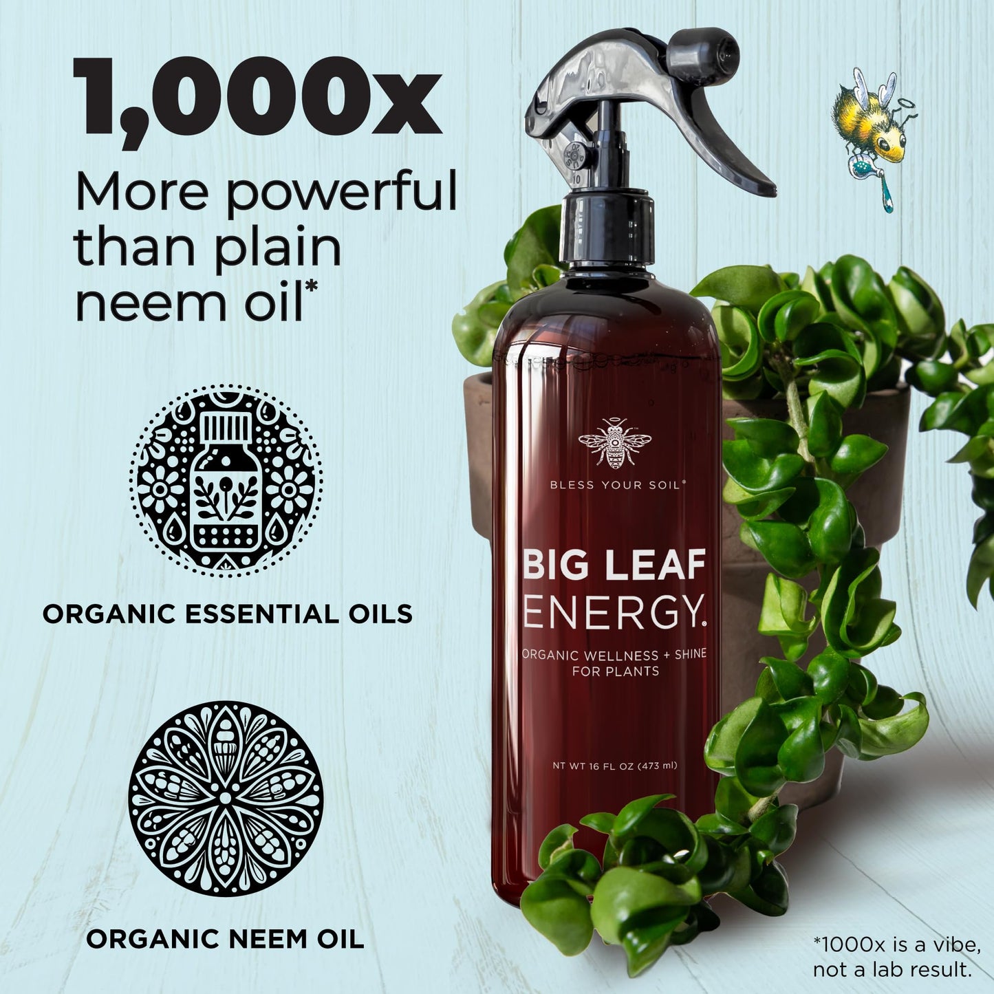 Big Leaf Energy Organic Neem Oil + Essential Oils