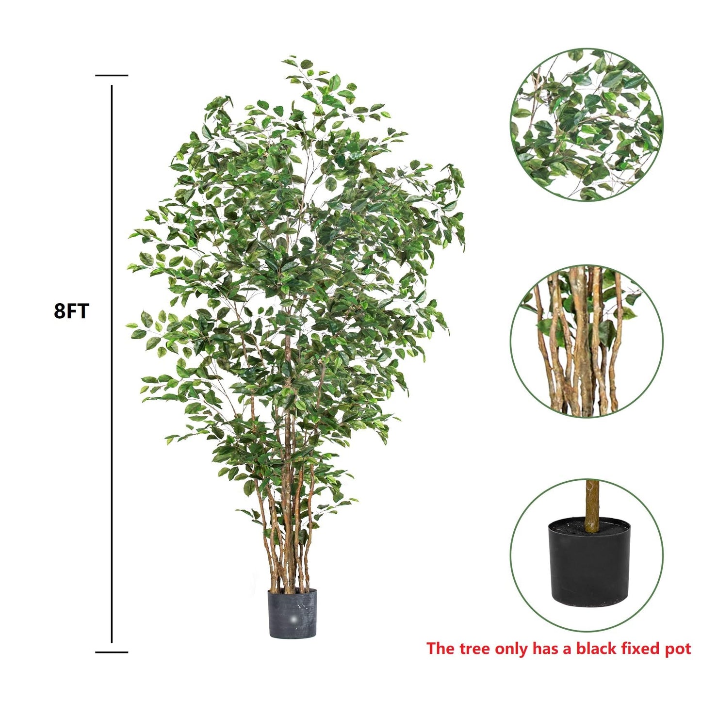 Artificial Ficus Tree & Planter