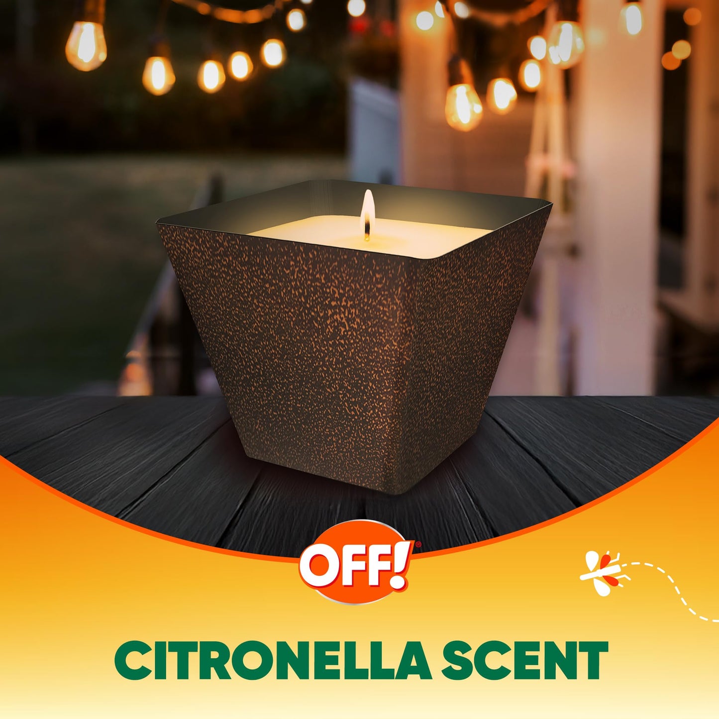 OFF! Backyard Citronella Scented Candle