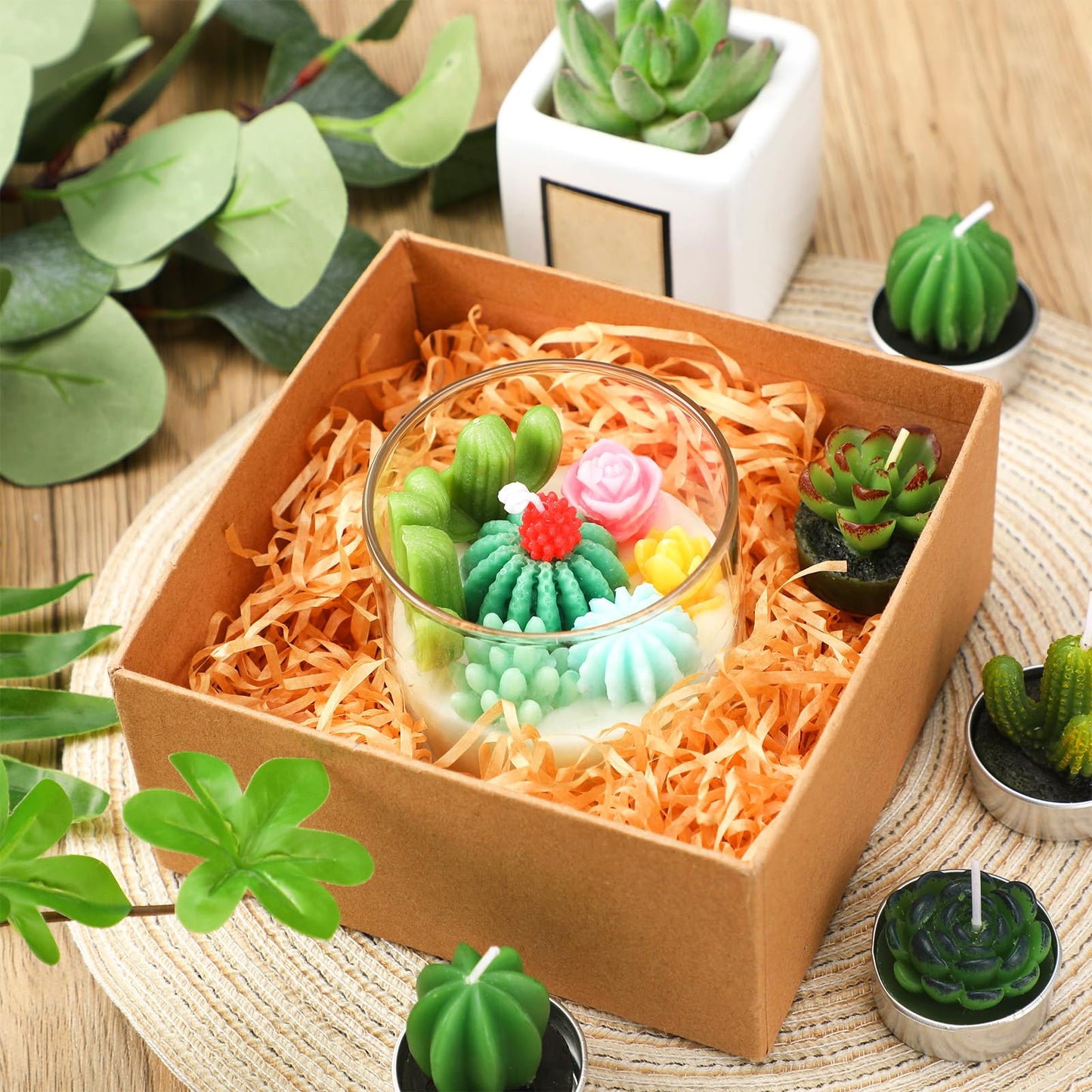 Cactus Terrarium Plant Candle