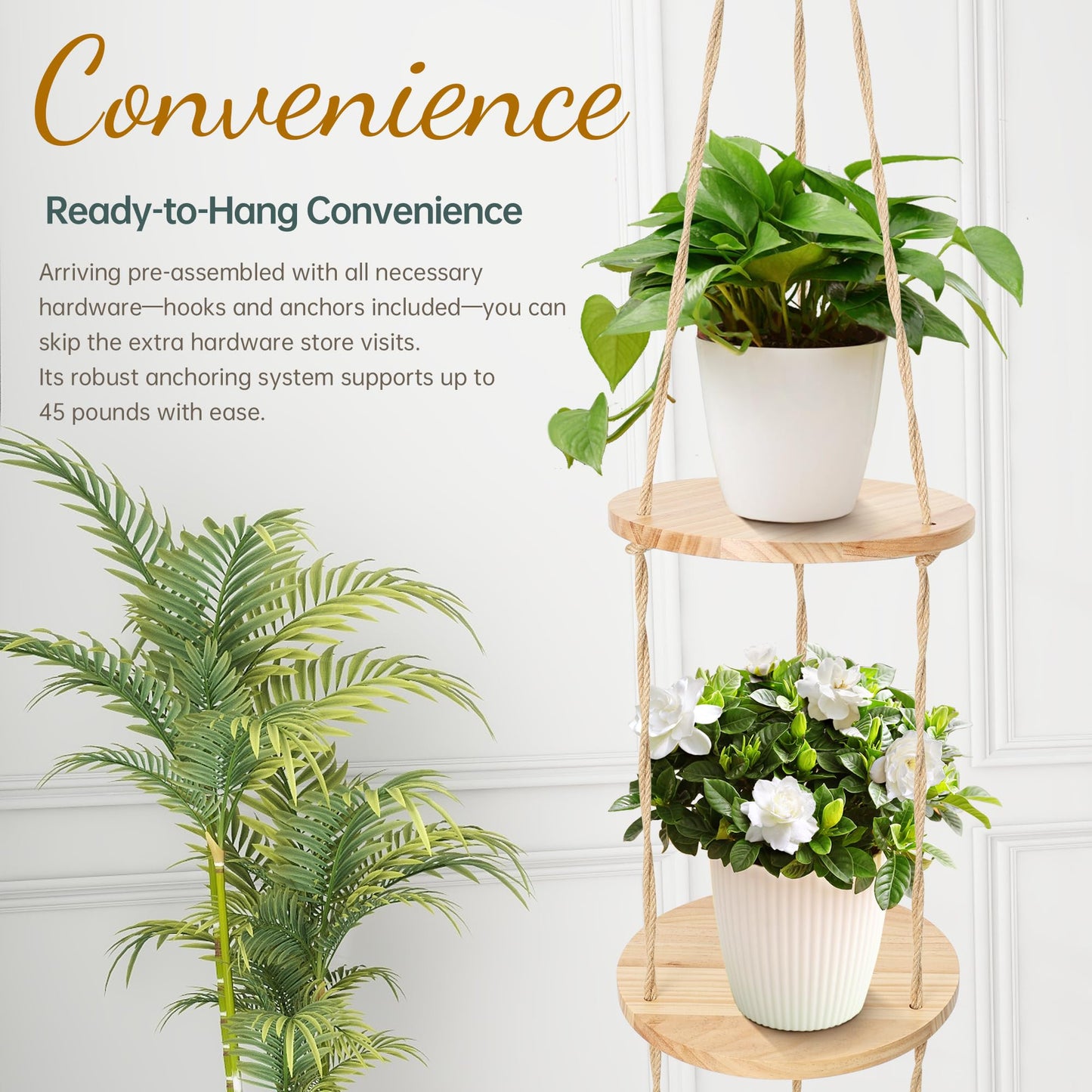 Hanging Plant Shelf
