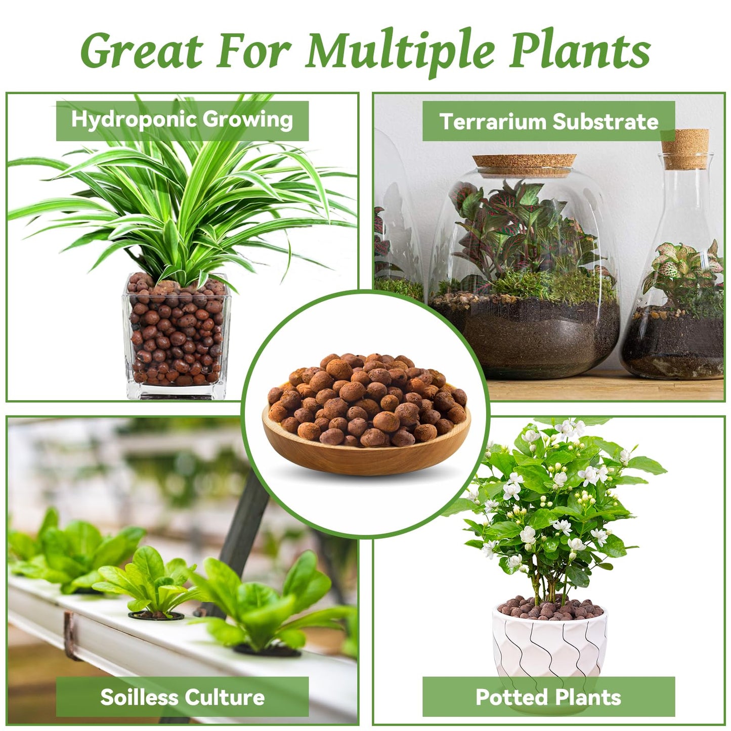 Organic Expanded Clay Pebbles for Plants | Leca