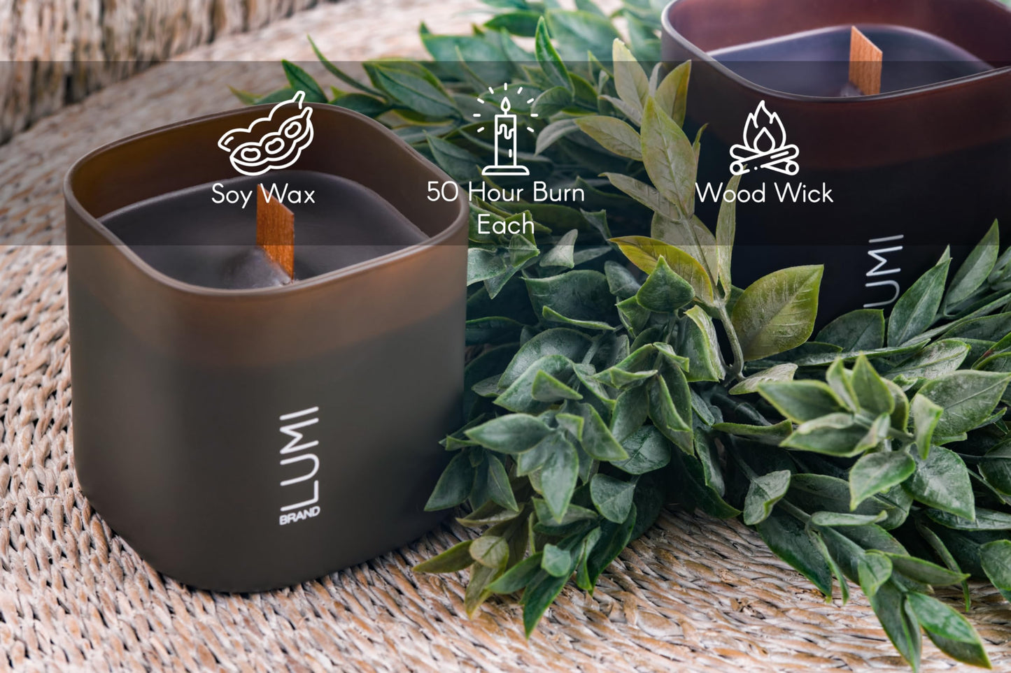 Scented Soy Candles Gift Set | Nature's Bloom Collection | 3 Scented Candles
