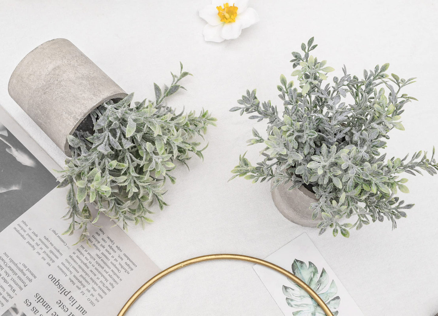 Mini Potted Artificial Plants - 3 pack
