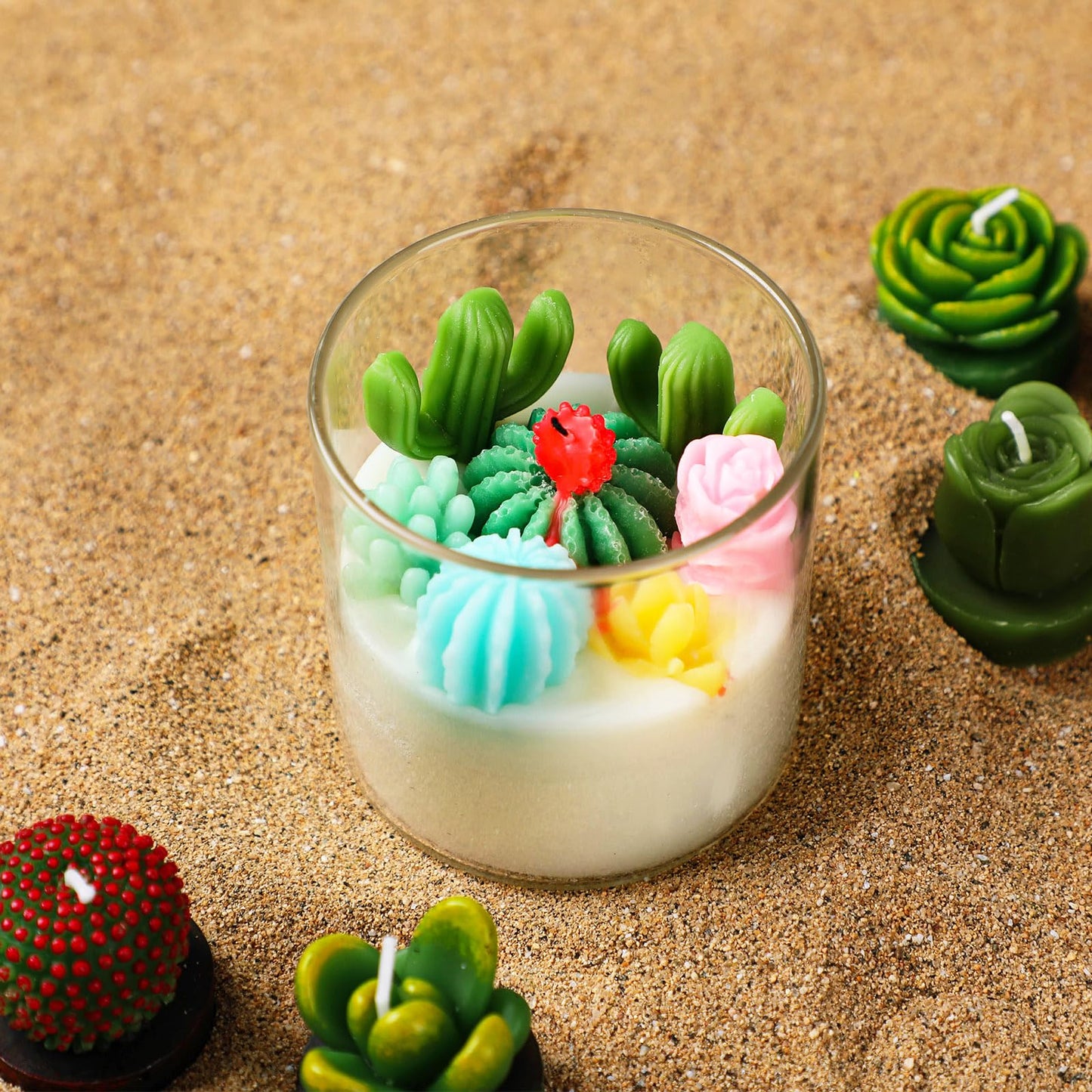 Cactus Terrarium Plant Candle