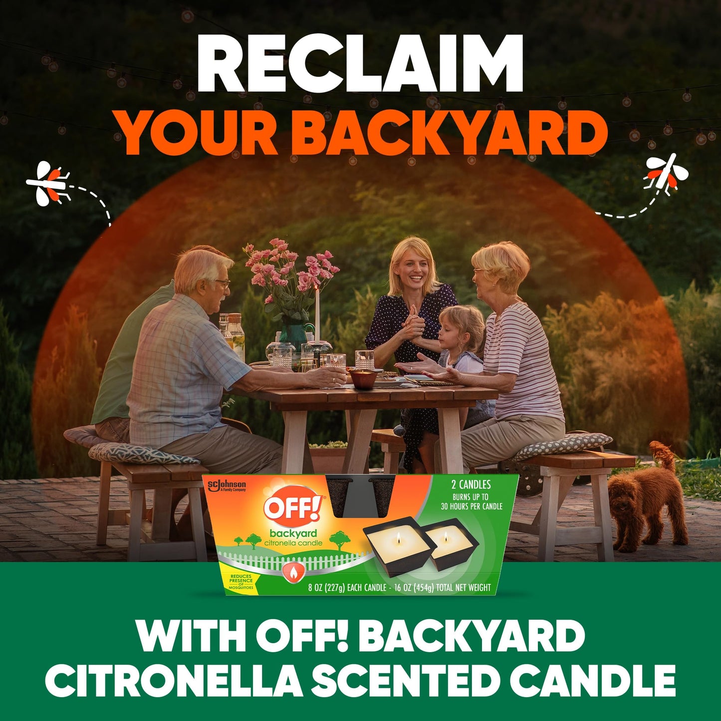 OFF! Backyard Citronella Scented Candle