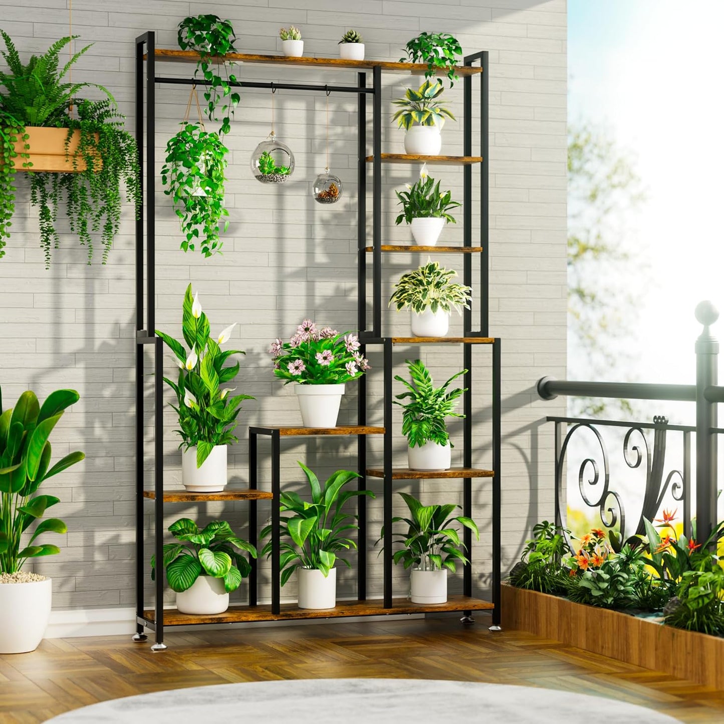 8-Tier Plant Stand with Grow Lights