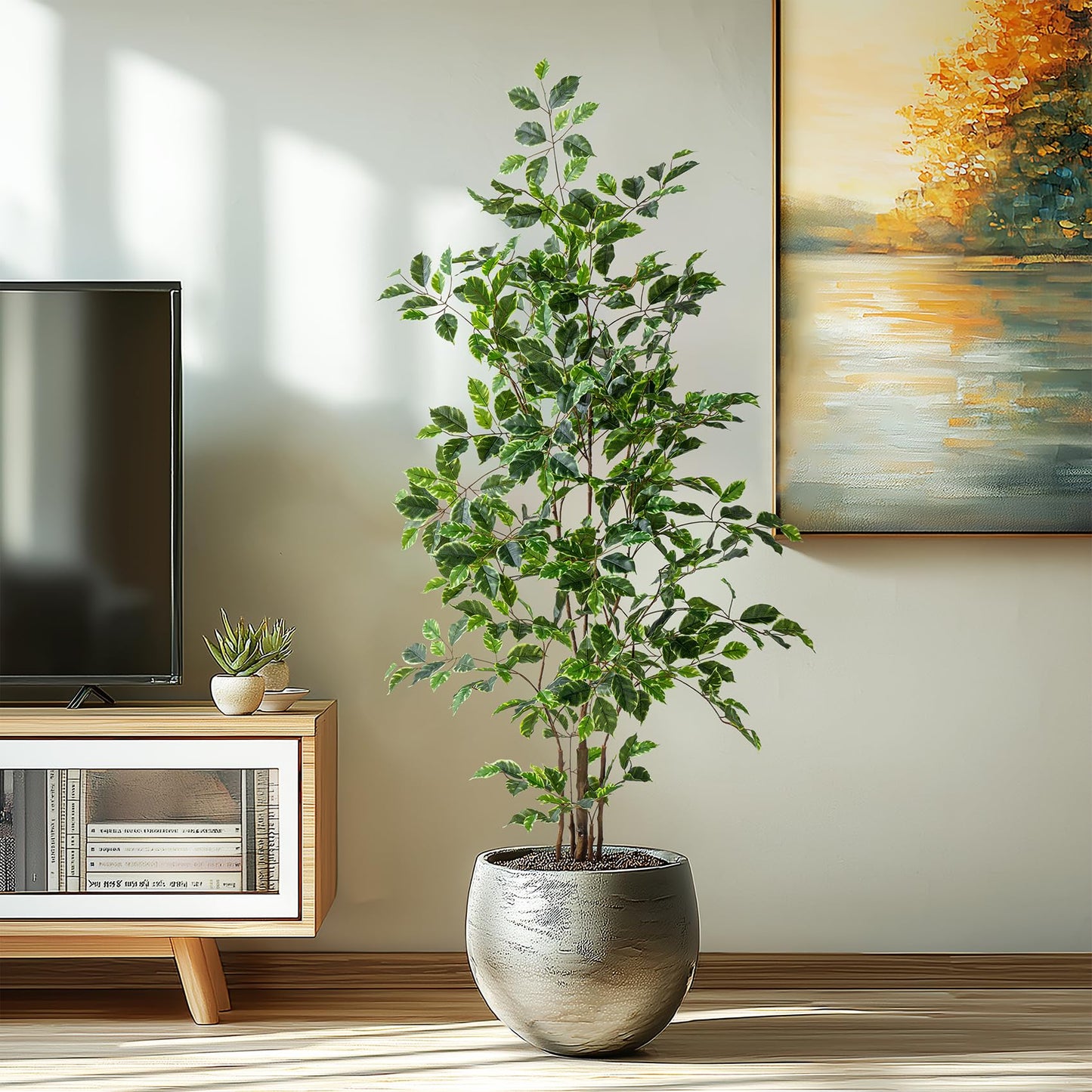 Artificial Ficus Tree & Planter