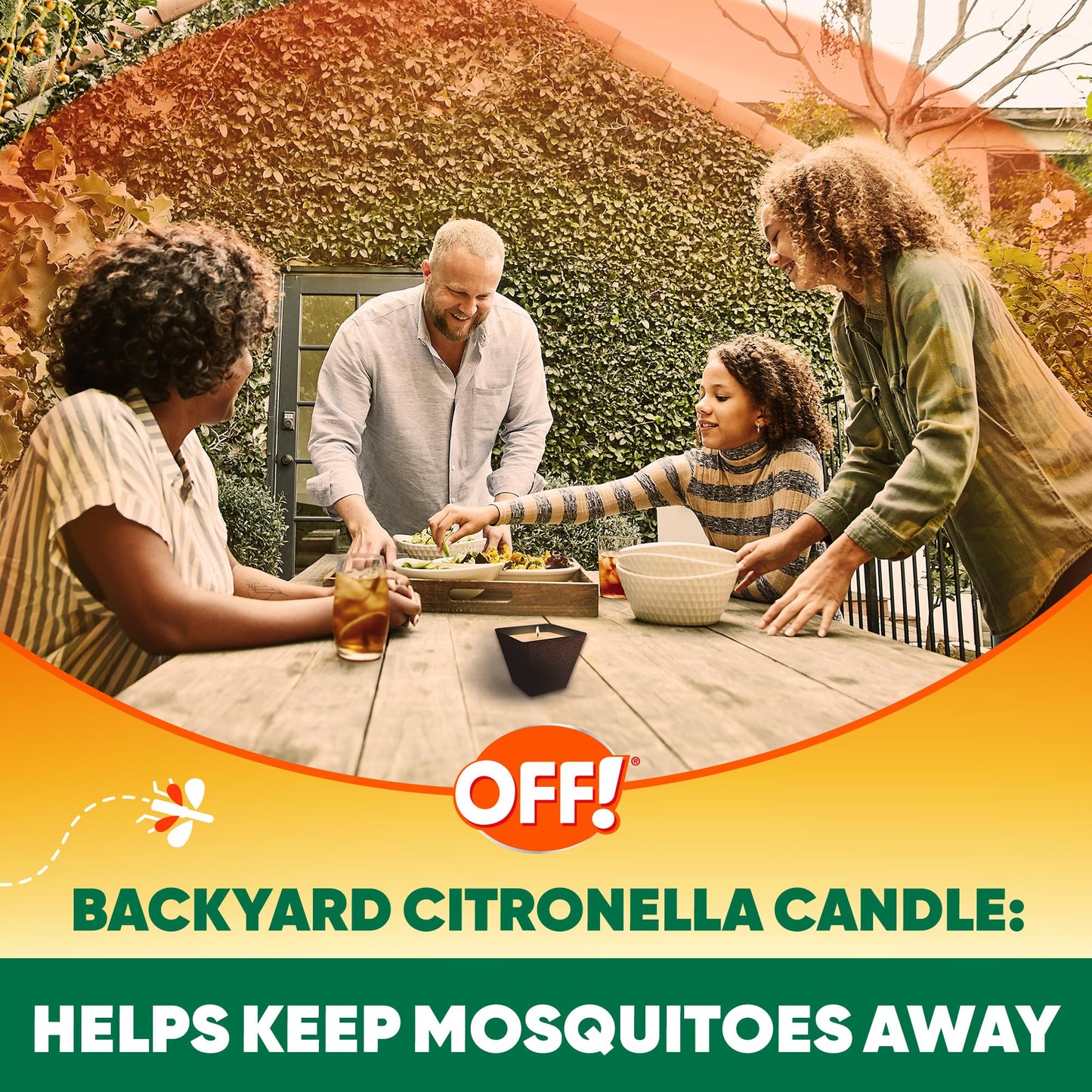 OFF! Backyard Citronella Scented Candle