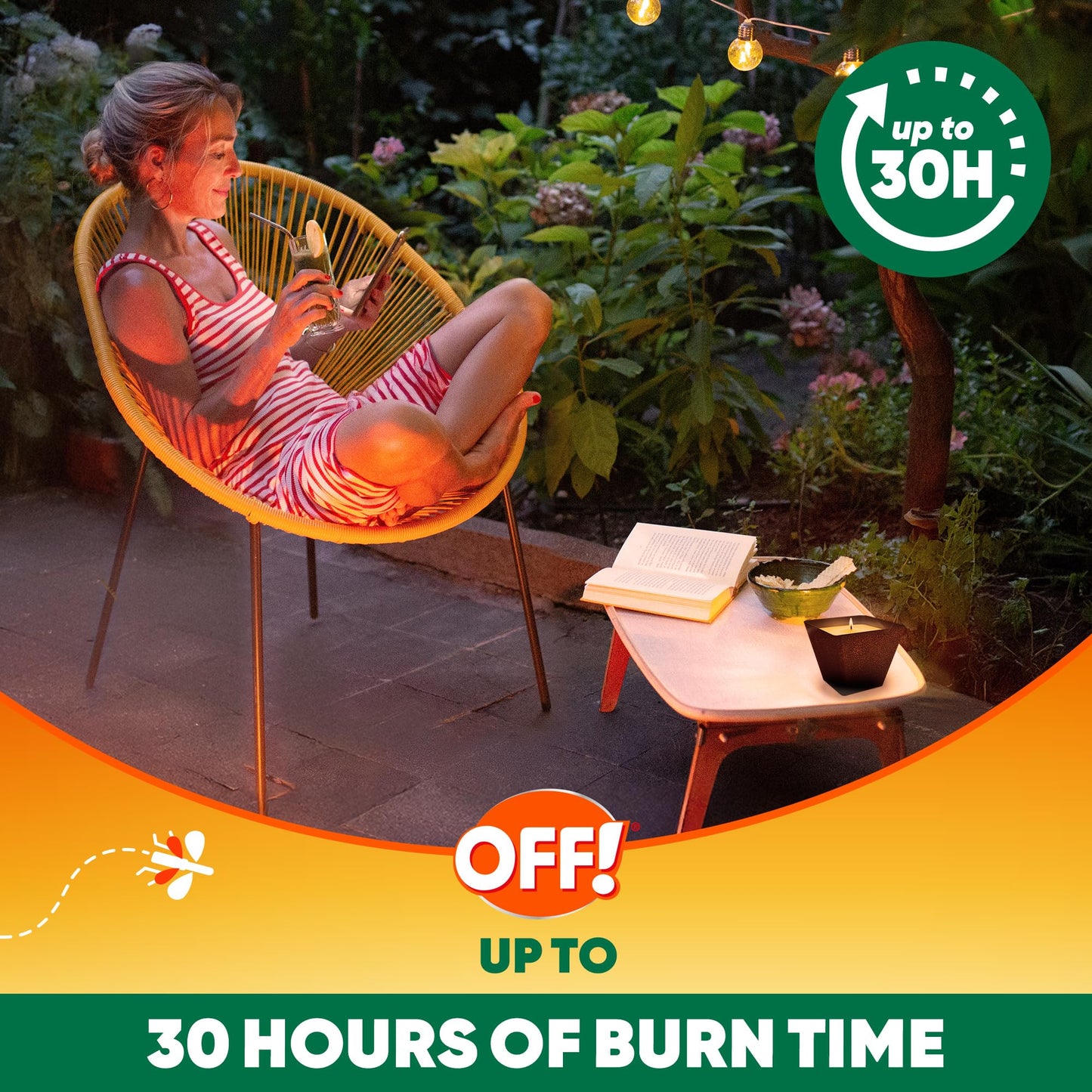 OFF! Backyard Citronella Scented Candle