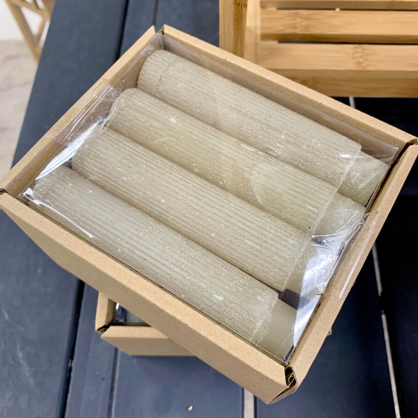 Honey Taper Candle Set