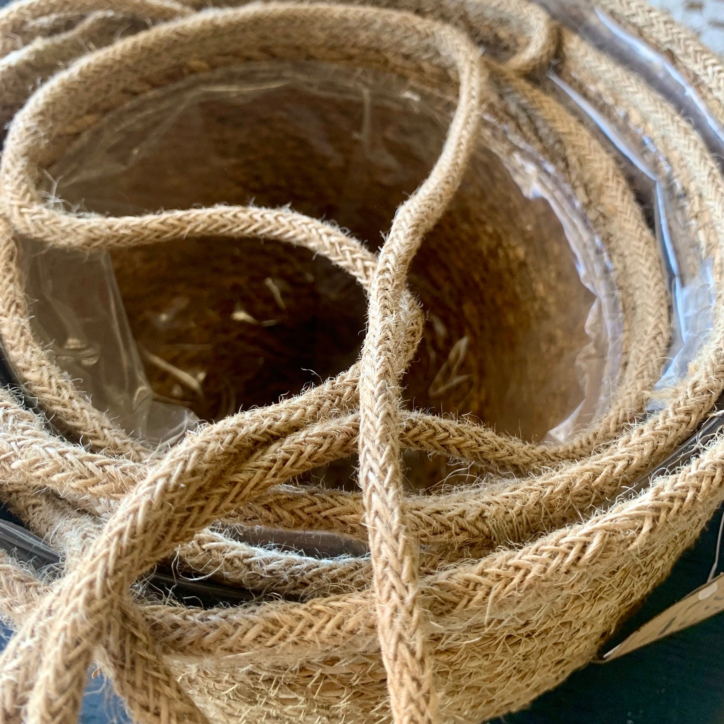Natural Weave Hanging Basket