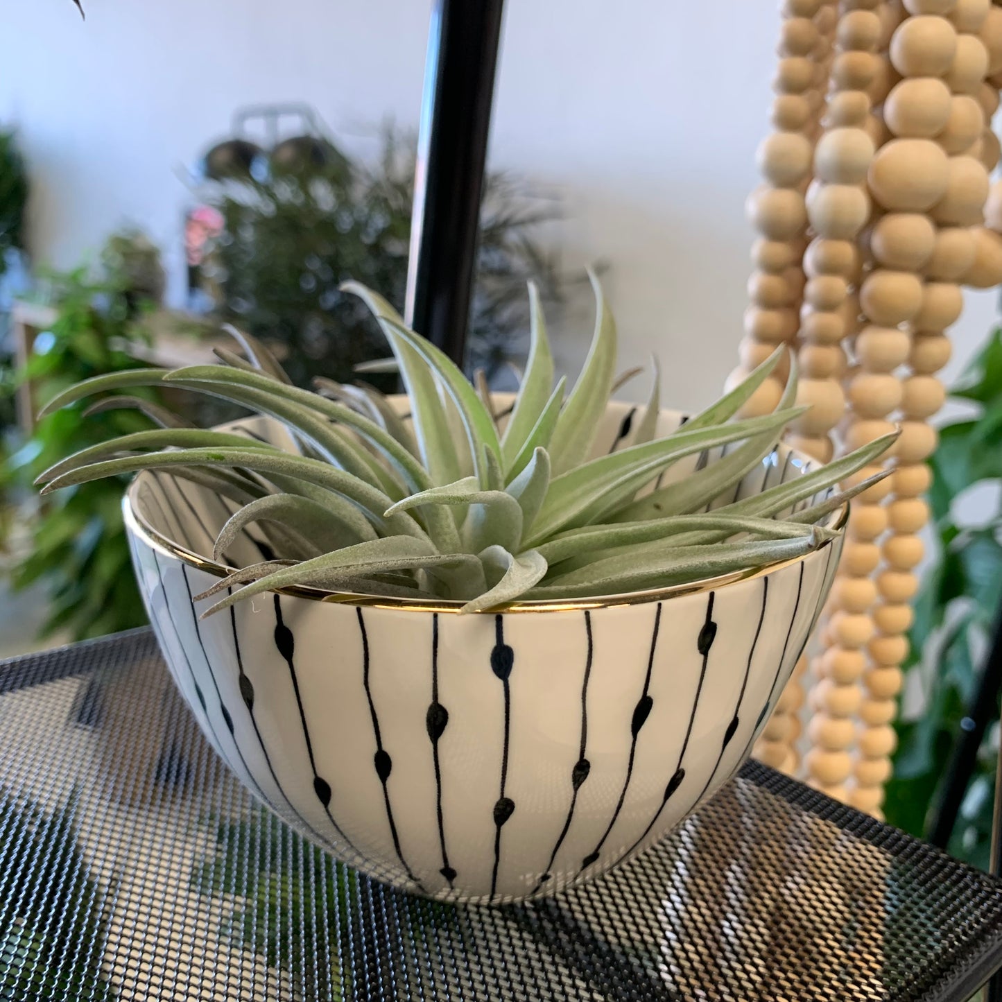 Gold Rimmed Abstract Dish