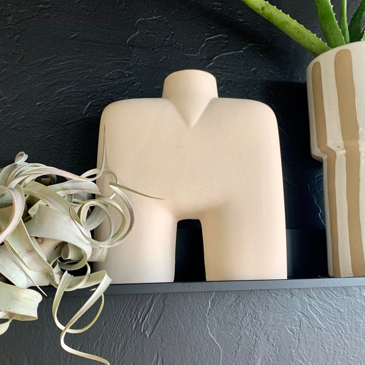 Ceramic Square Vase 9"