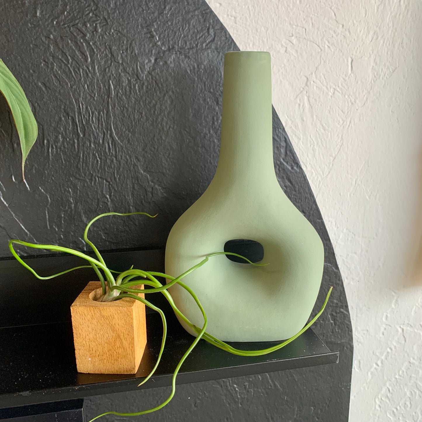 Sage Green Cutout Vase