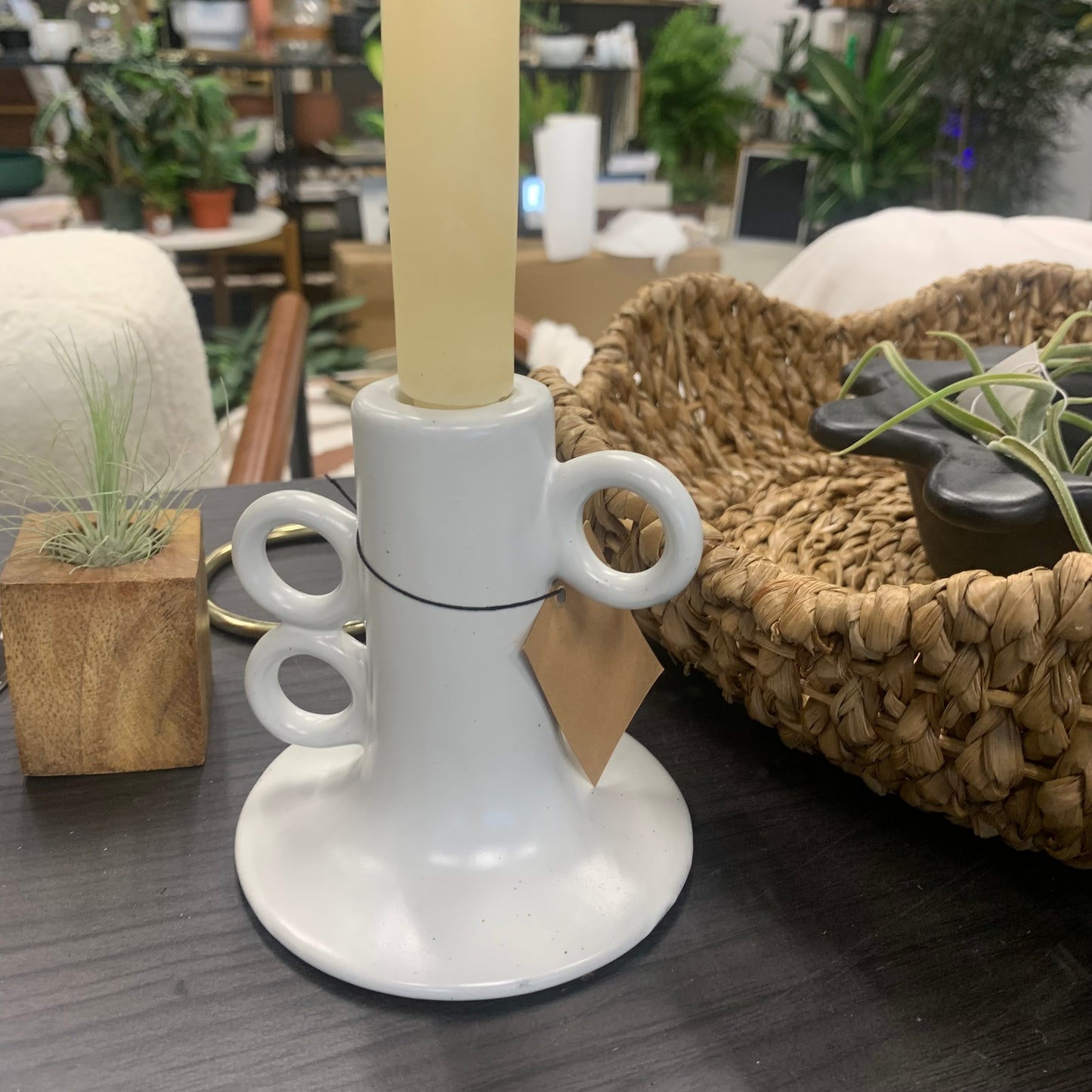 Stoneware Taper Holder