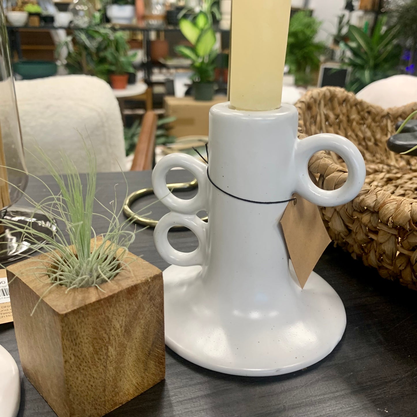 Stoneware Taper Holder