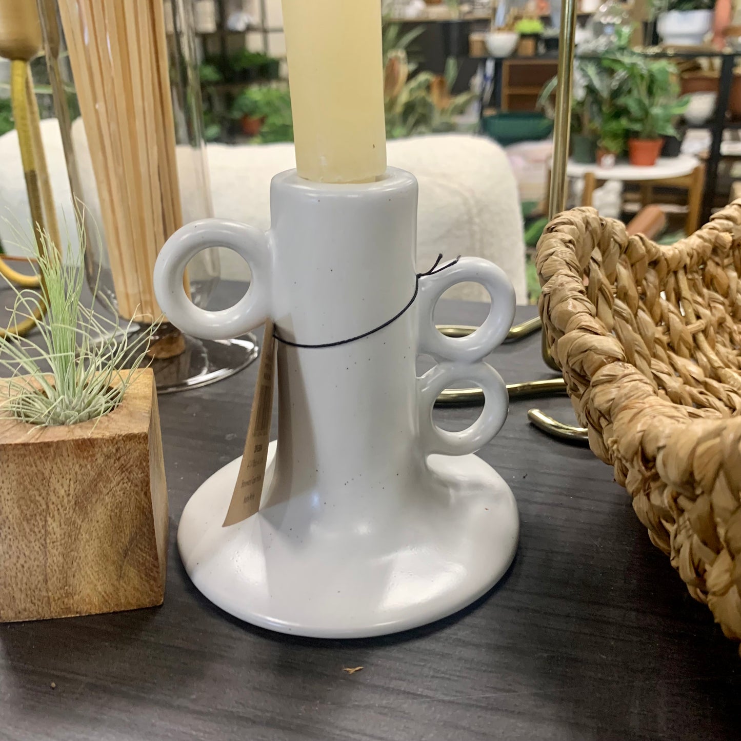 Stoneware Taper Holder