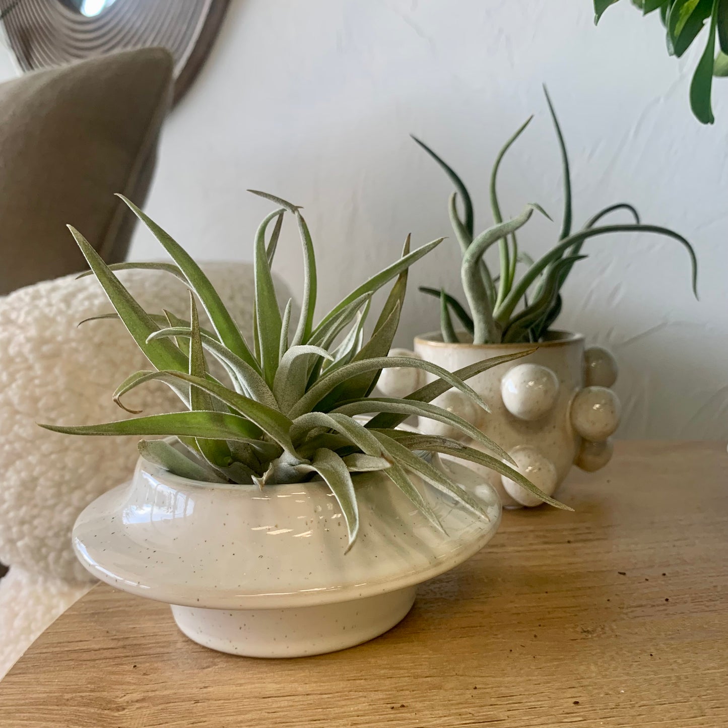 Stoneware Tealight/Air Plant Holder