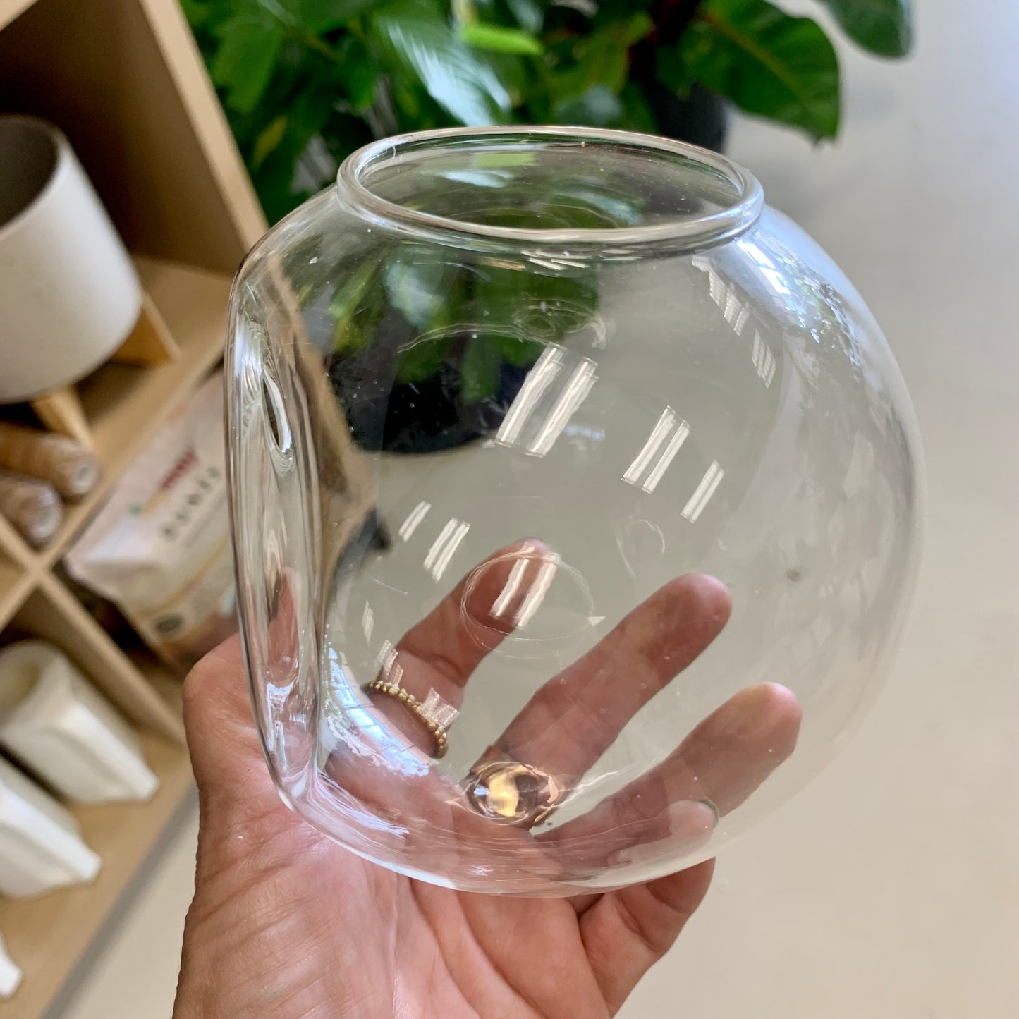 Glass Wall Hanging Dish