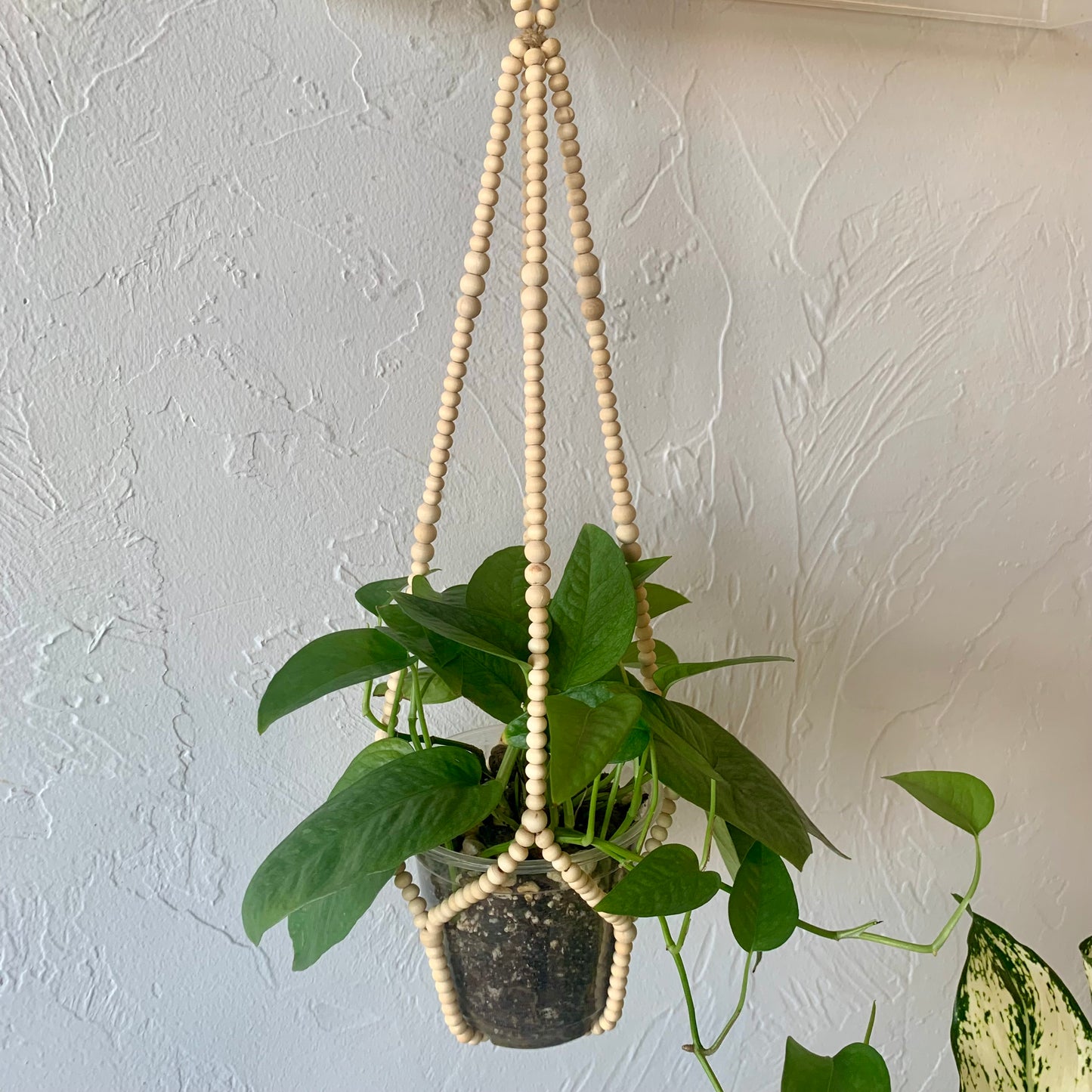 Wood bead Hanger