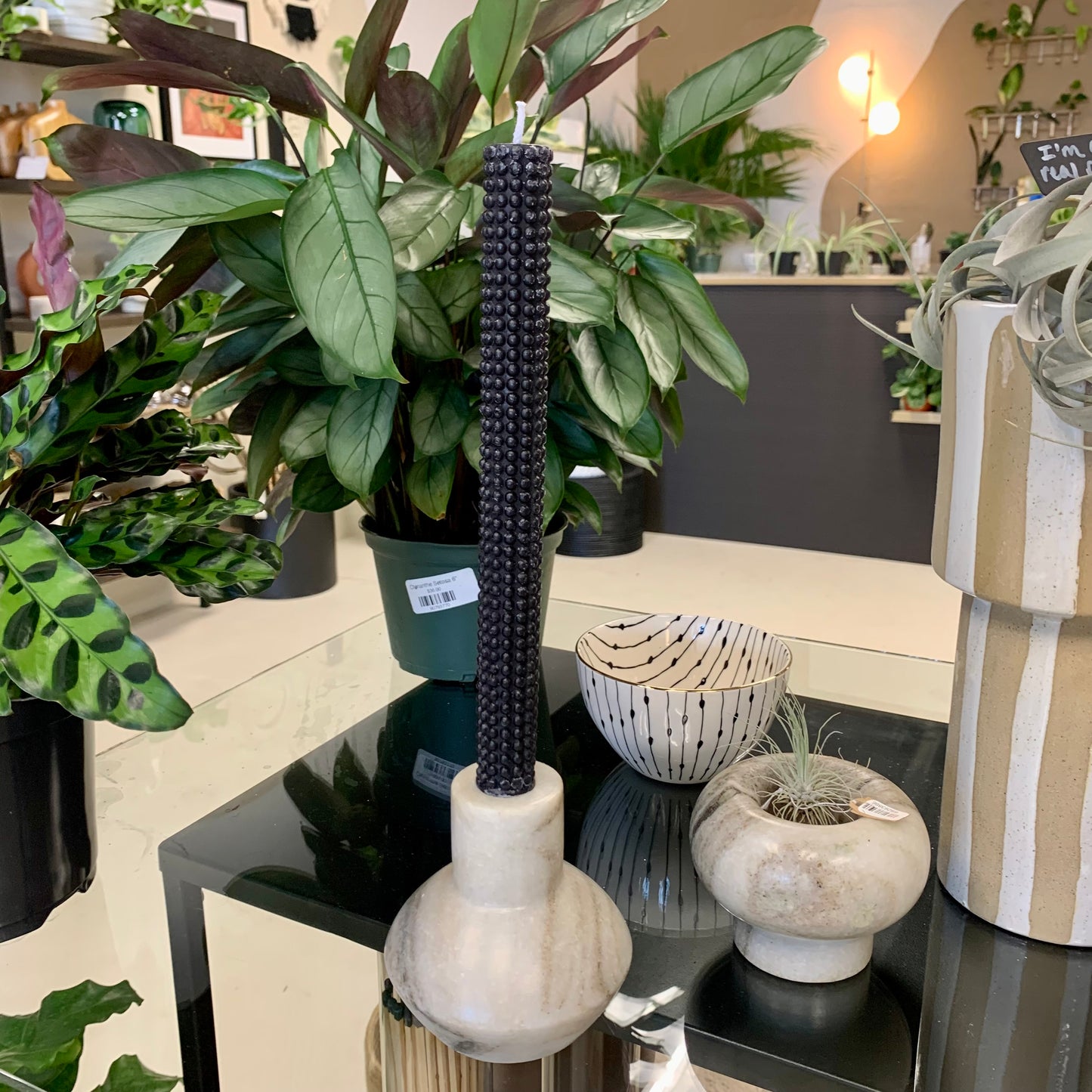 Marble Taper Candle Holder