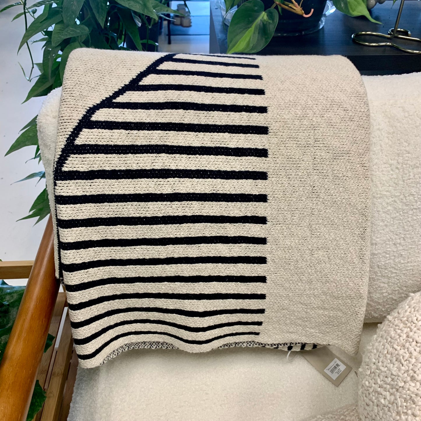 Modern Knit Throw Blanket