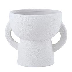 White Double Handle Vase