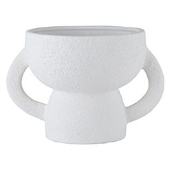 White Double Handle Vase