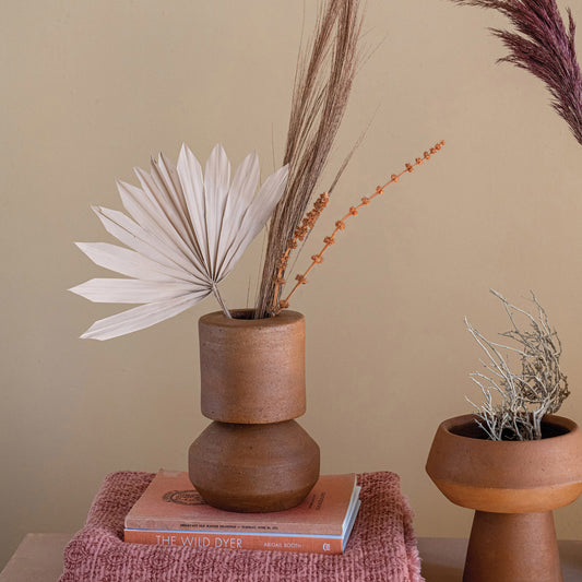 Handmade Terracotta Vase 9"
